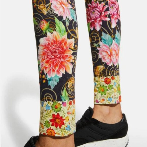 Johnny Was Uptown Legging Floral Print w/Contrast Ankle XXL - Picture 3 of 8